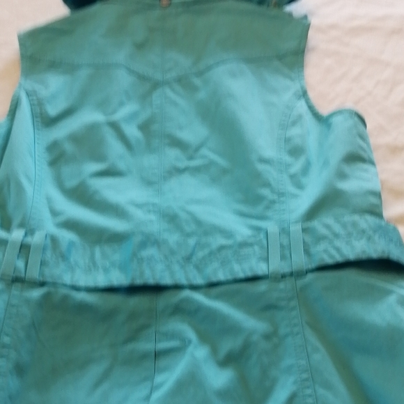 Tribal full zip hooded safari vest with belt - Picture 6 of 6